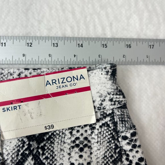 Arizona Snakeskin Mini Skirt Sz 9 Junior Denim - Picture 4 of 8